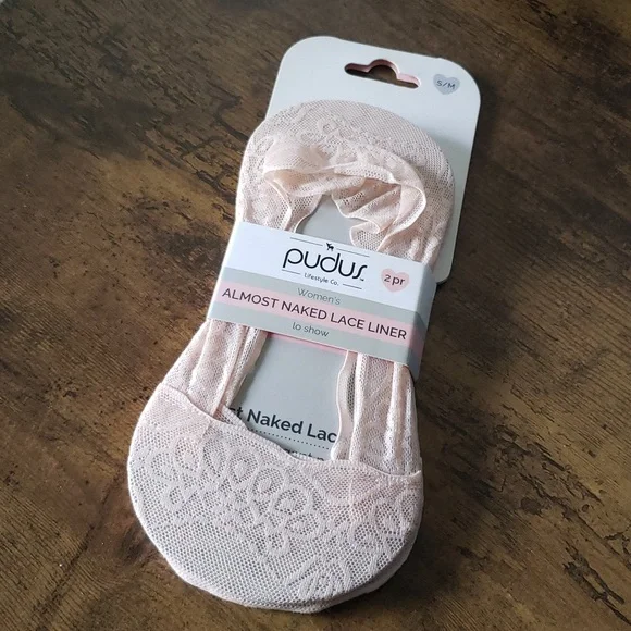 Pudus S/M Almost Naked | No-Show Lace Liner | 2-PackSize baby pink - Picture 2 of 6